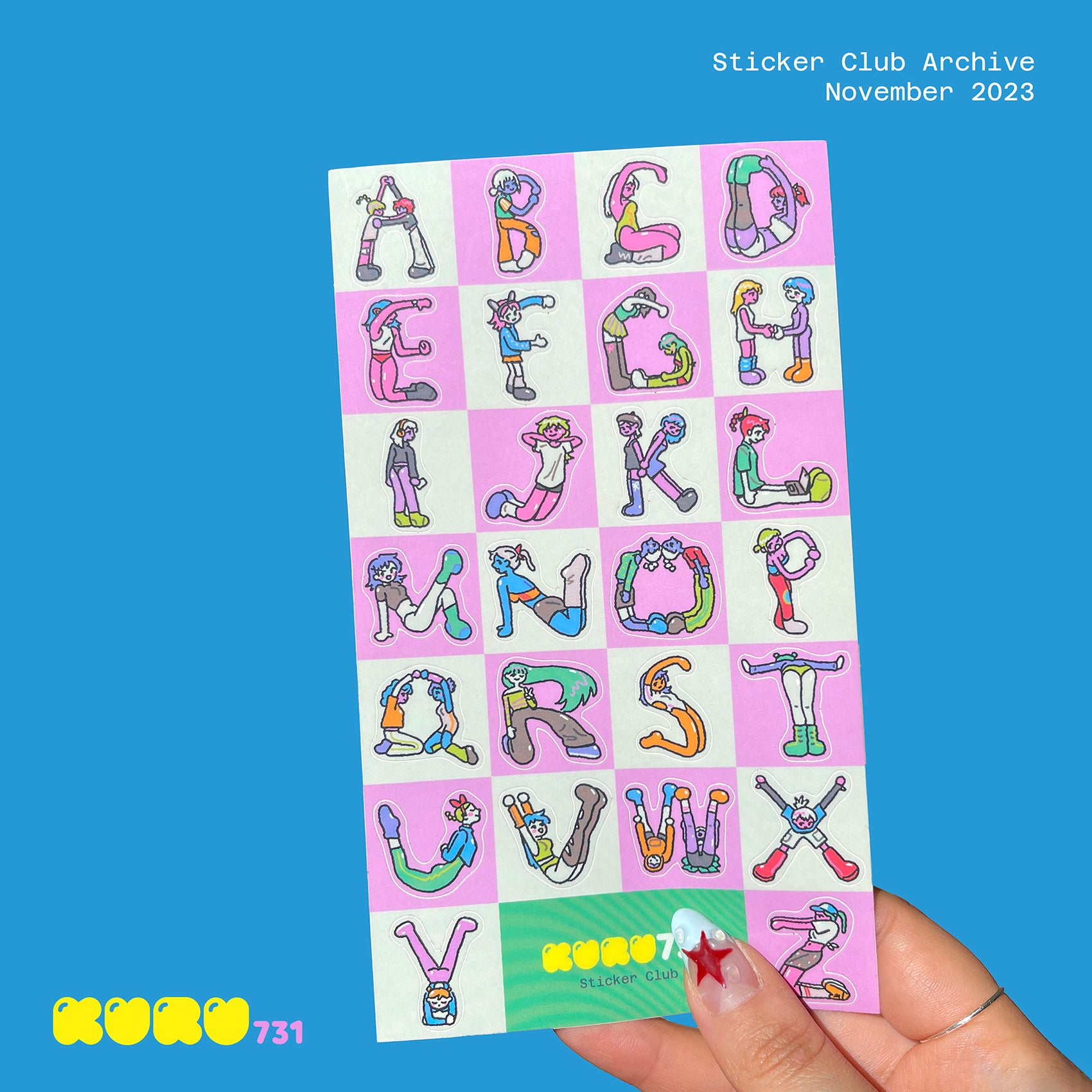 Alphabet Girl Sticker Sheet