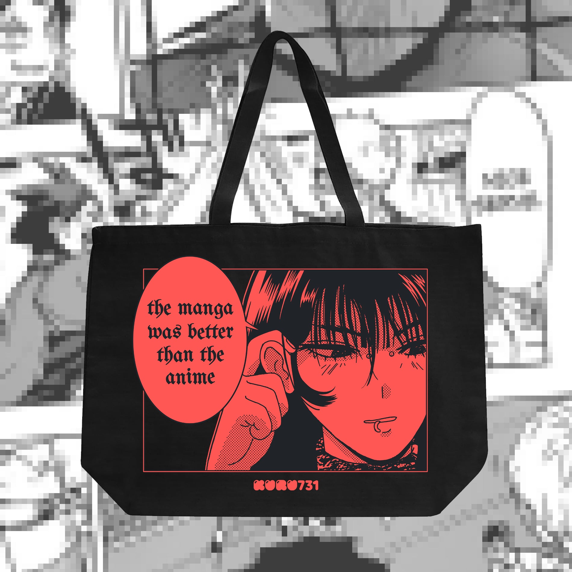 Manga Better Than Anime Jumbo Tote – kuru731