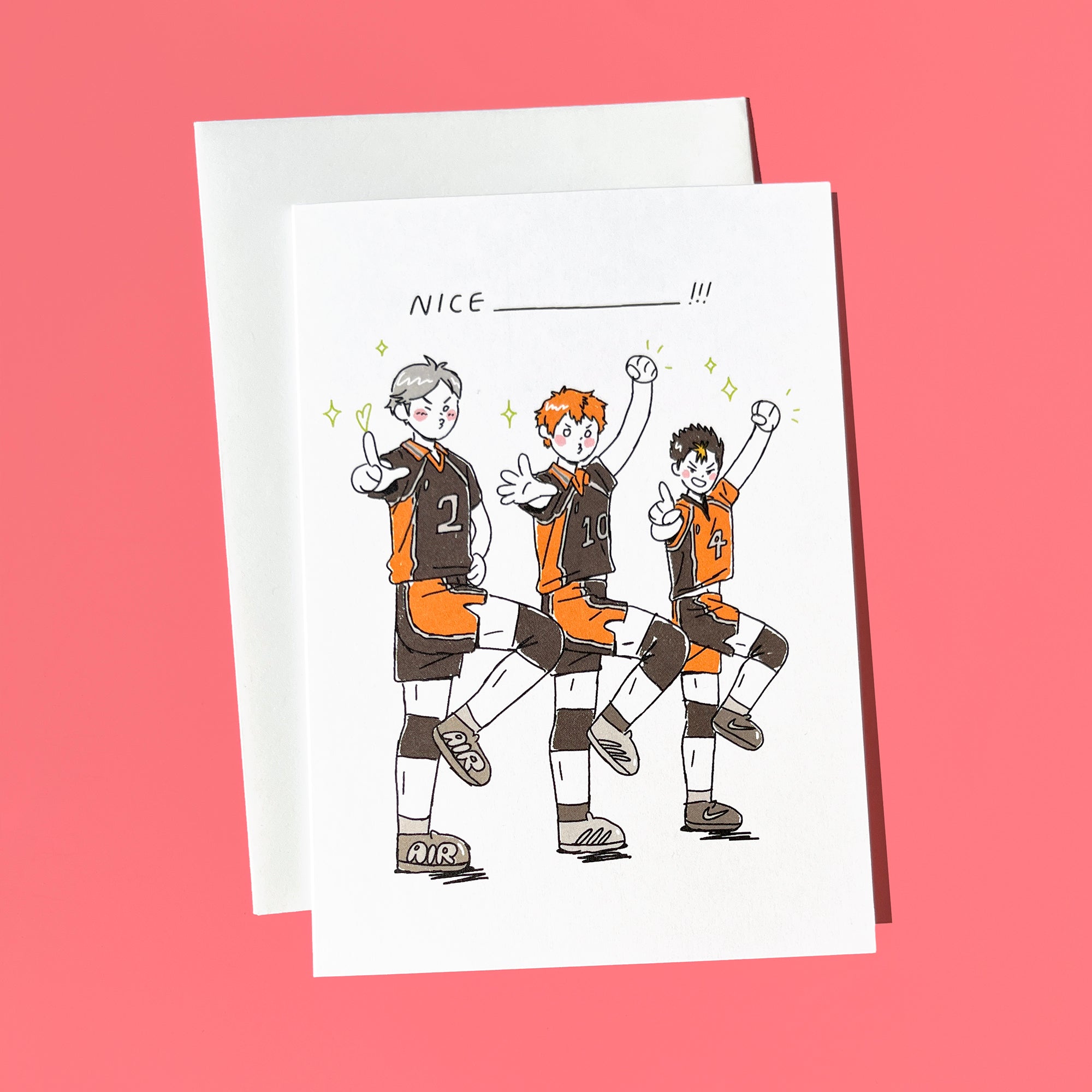 Volleyball Encouragement Greeting Card