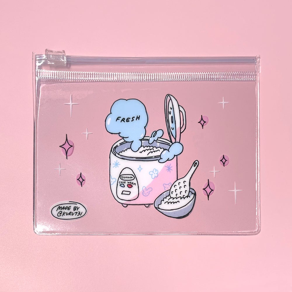Rice Cooker Clear Zip Pouch