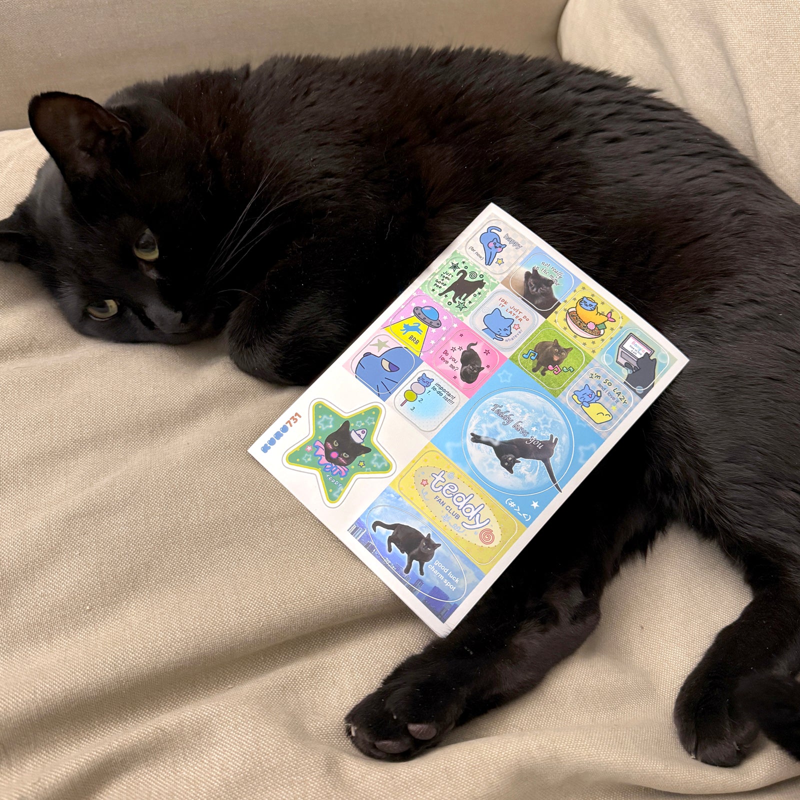 Teddy Mood Sticker Sheet