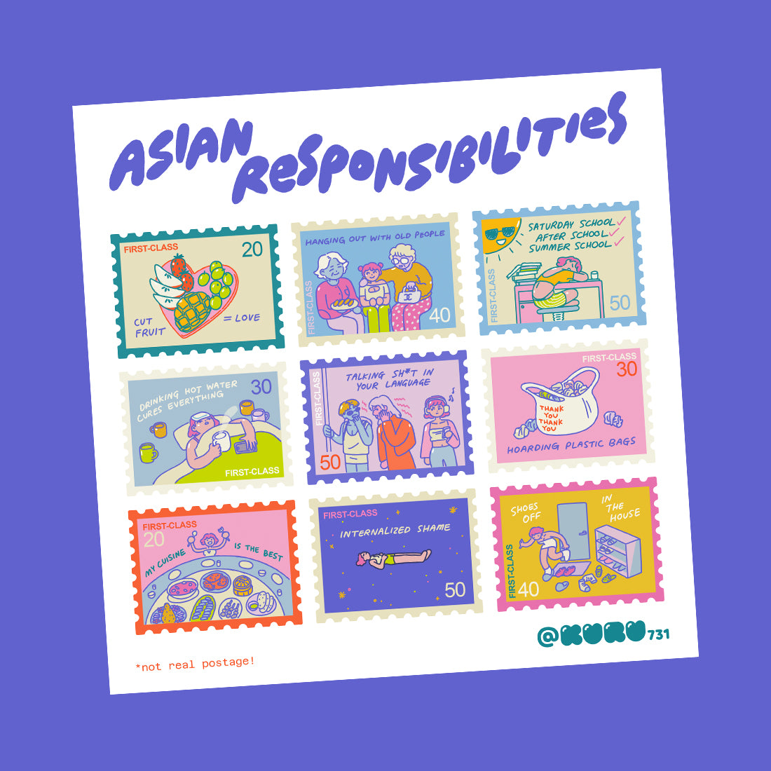 Responsibilites Stamp Washi Tape