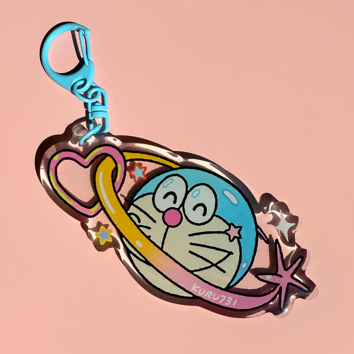 Doraemon Planet Acrylic Keychain