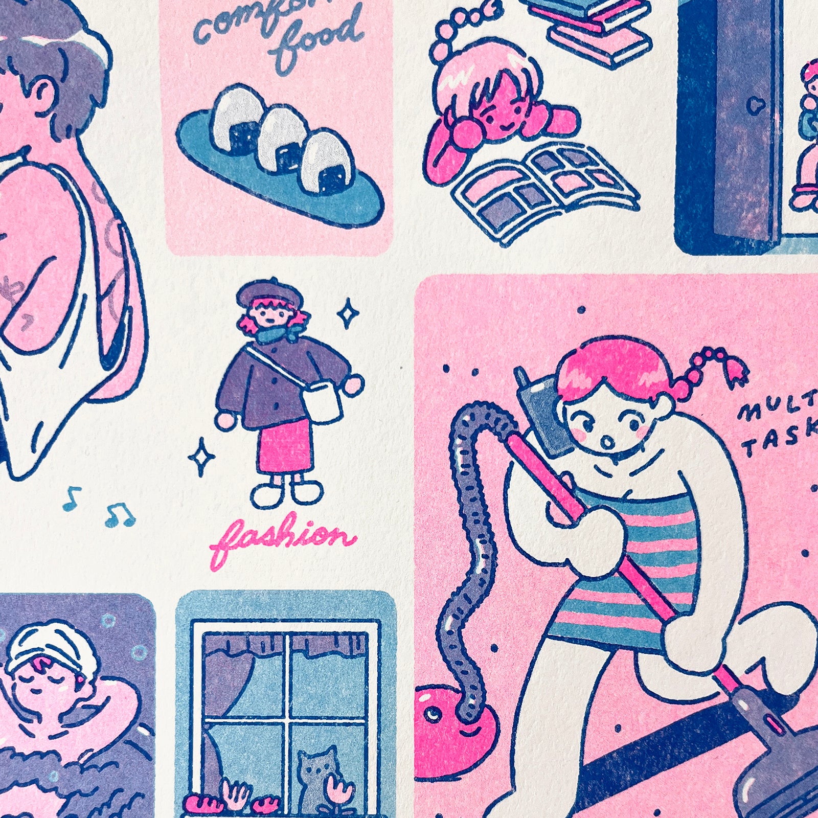 Homebody Risograph Print