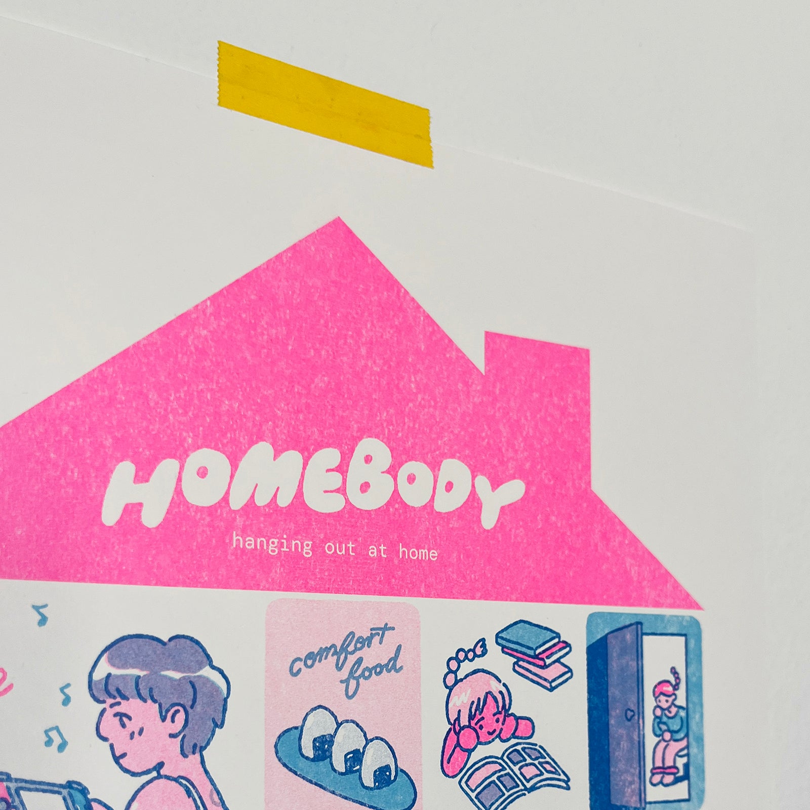 Homebody Risograph Print