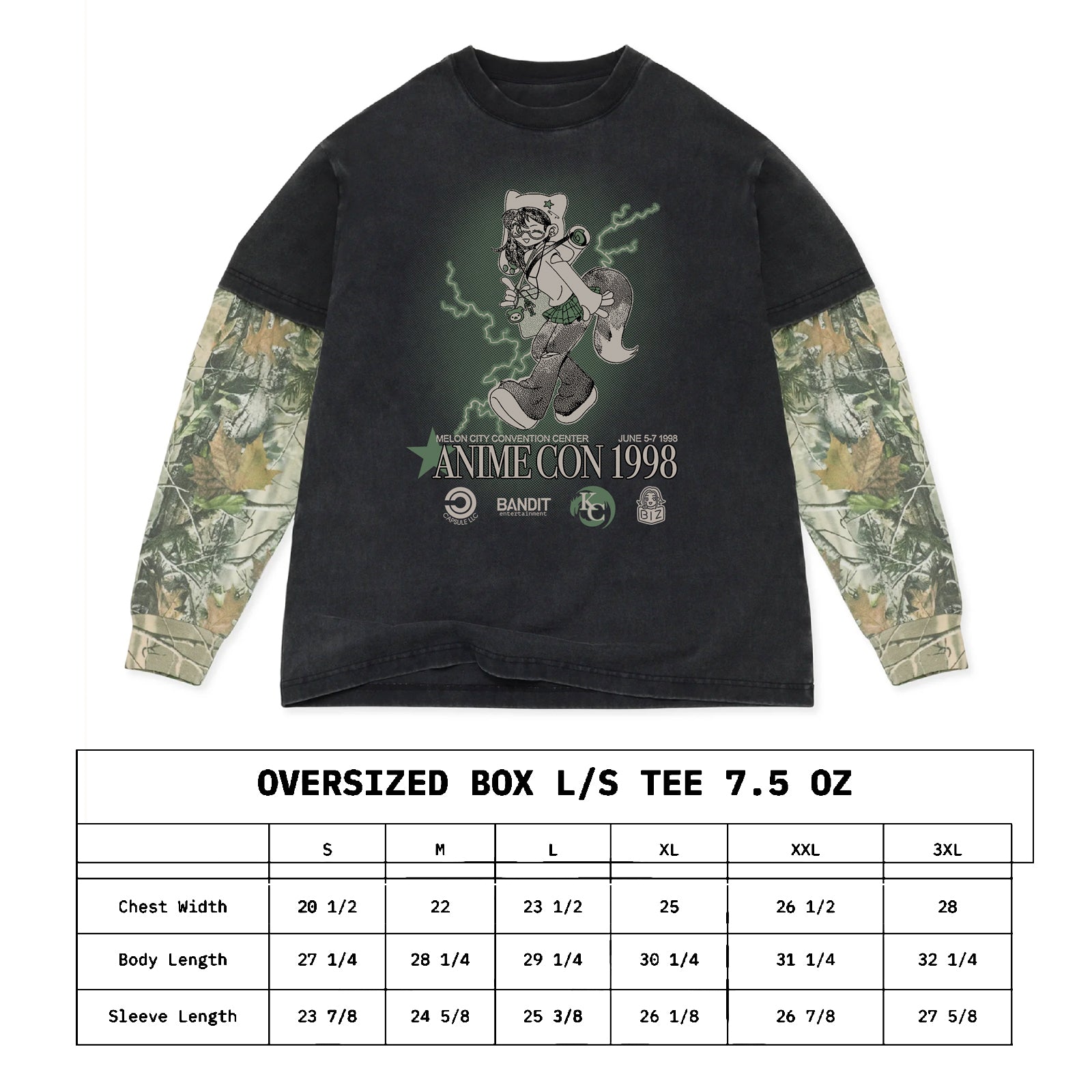 "Vintage" Anime Con Long Sleeve *Version 2*