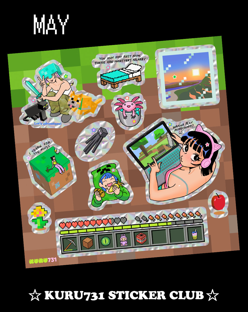 Minecraft Sticker Sheet