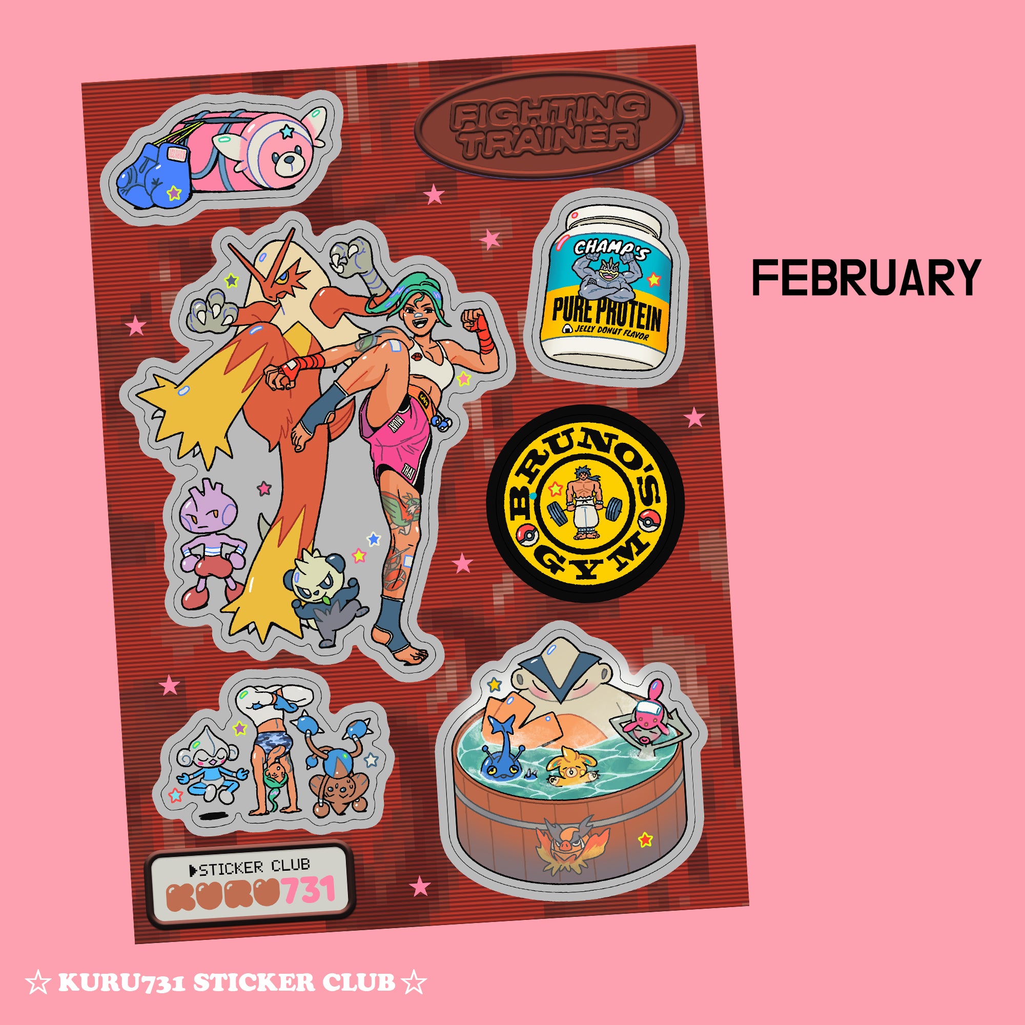 Fighting Trainer Sticker Sheet – kuru731