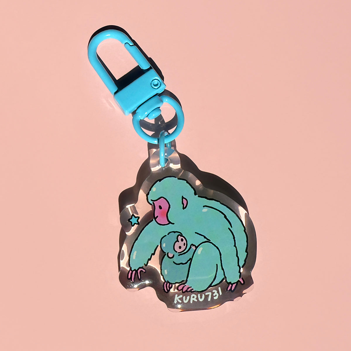 Snow Monkey Acrylic Keychain