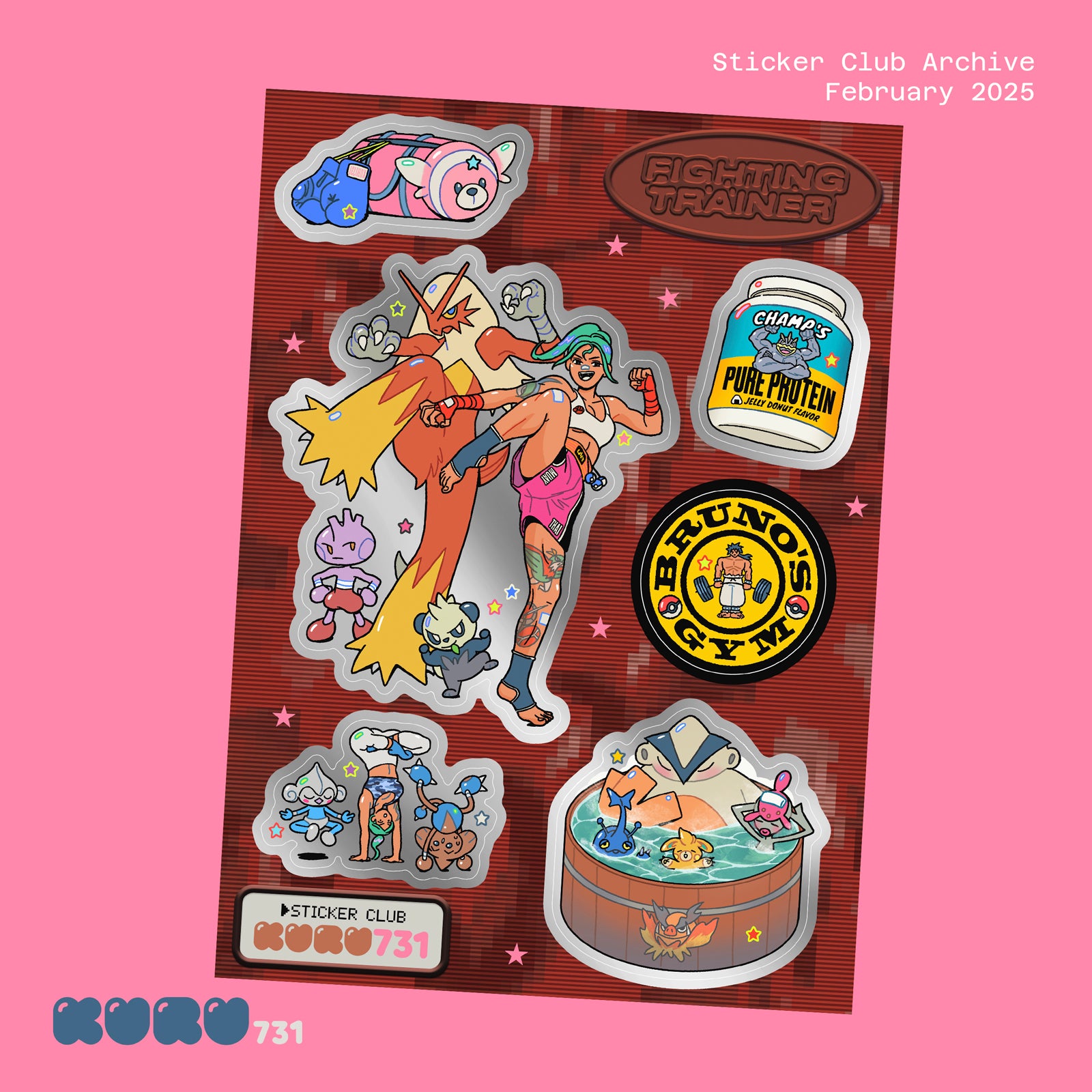 Fighting Trainer Sticker Sheet