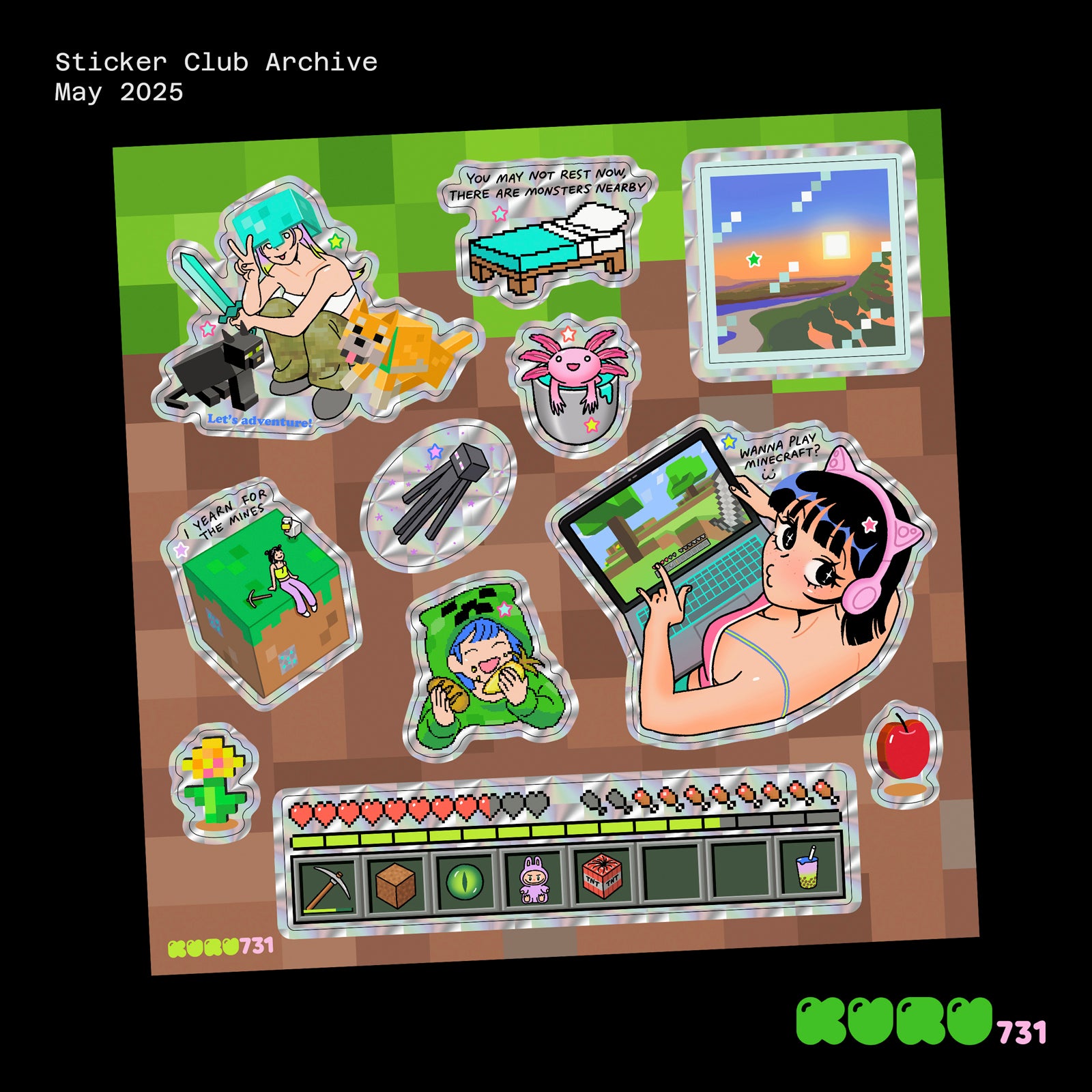 Minecraft Sticker Sheet