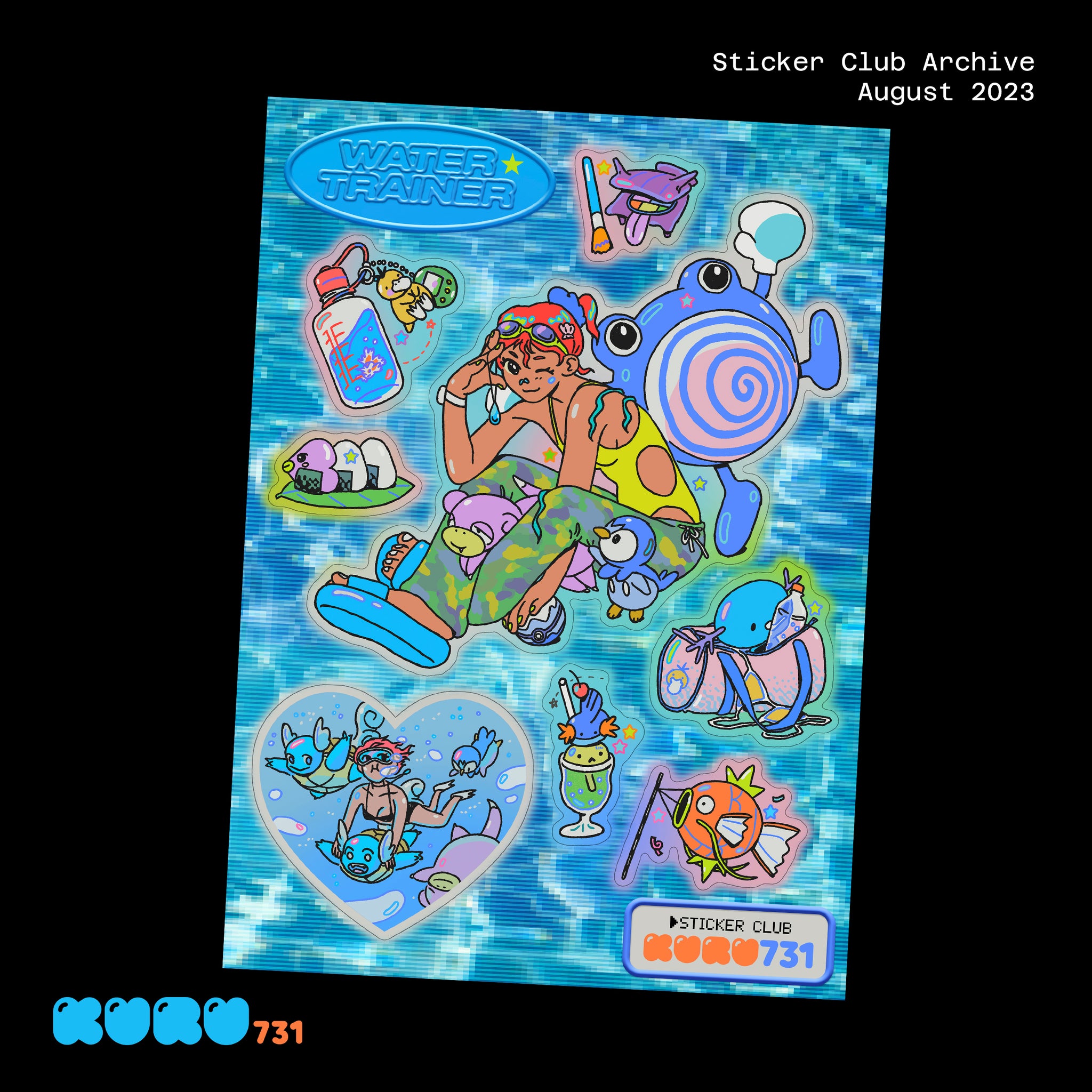 Water Trainer Sticker Sheet