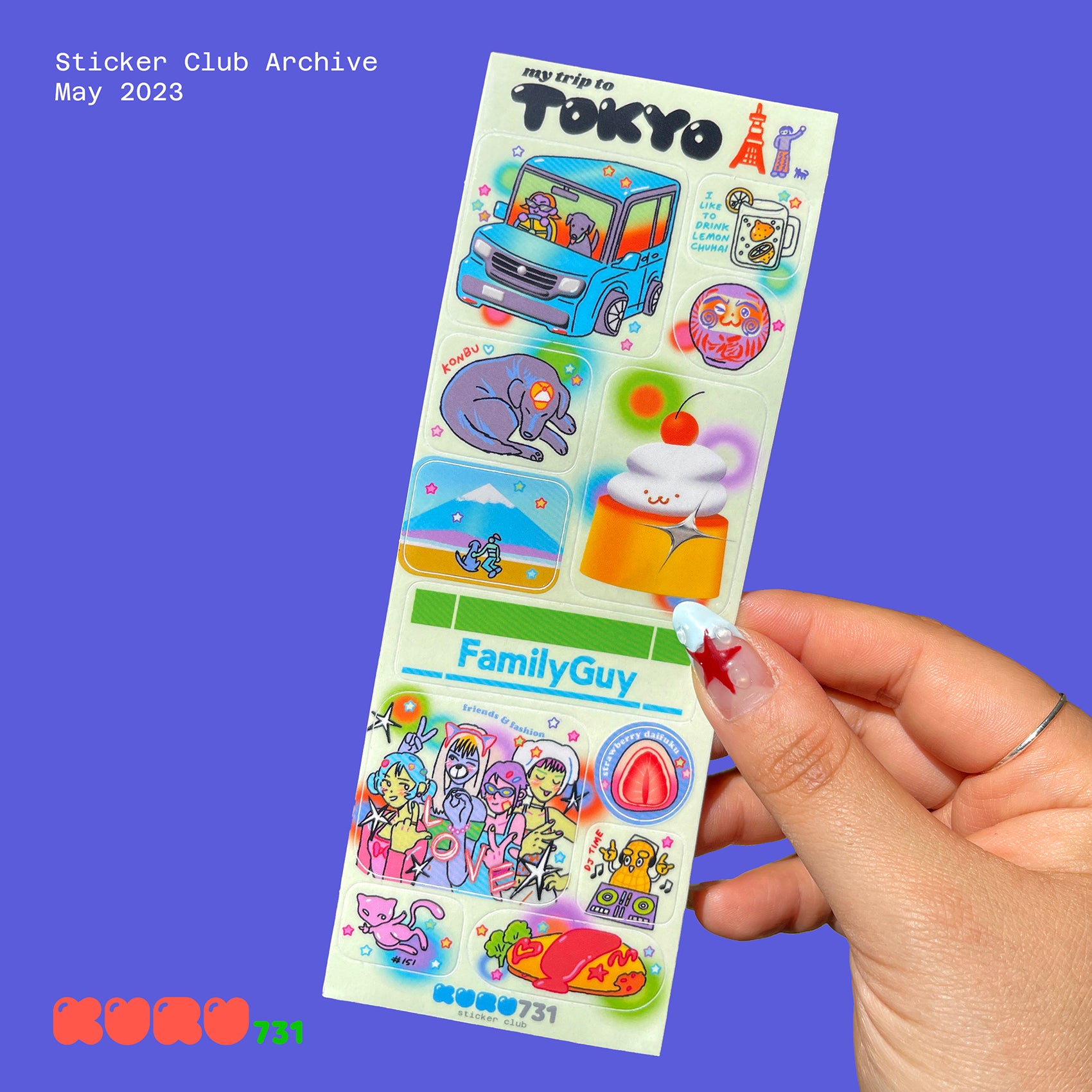 My Trip To Tokyo Sticker Sheet
