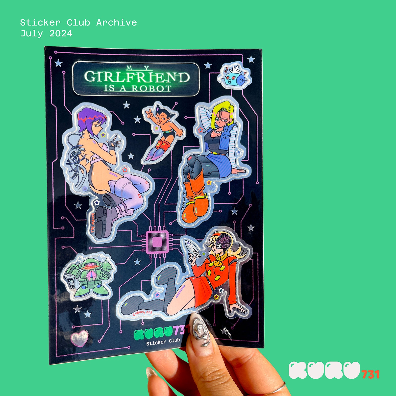 My Girlfriend is a Robot Sticker Sheet