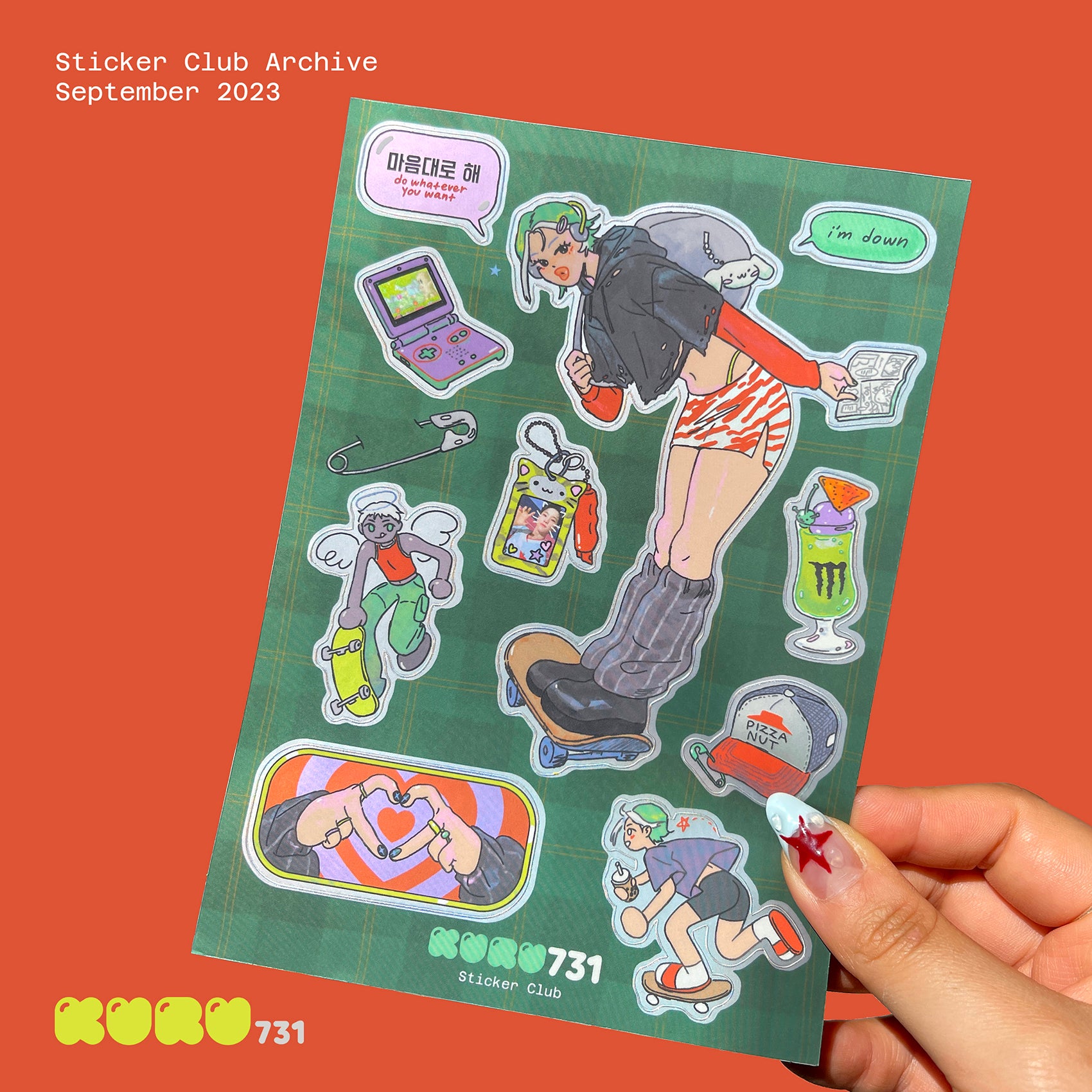 Skate Girl Sticker Sheet