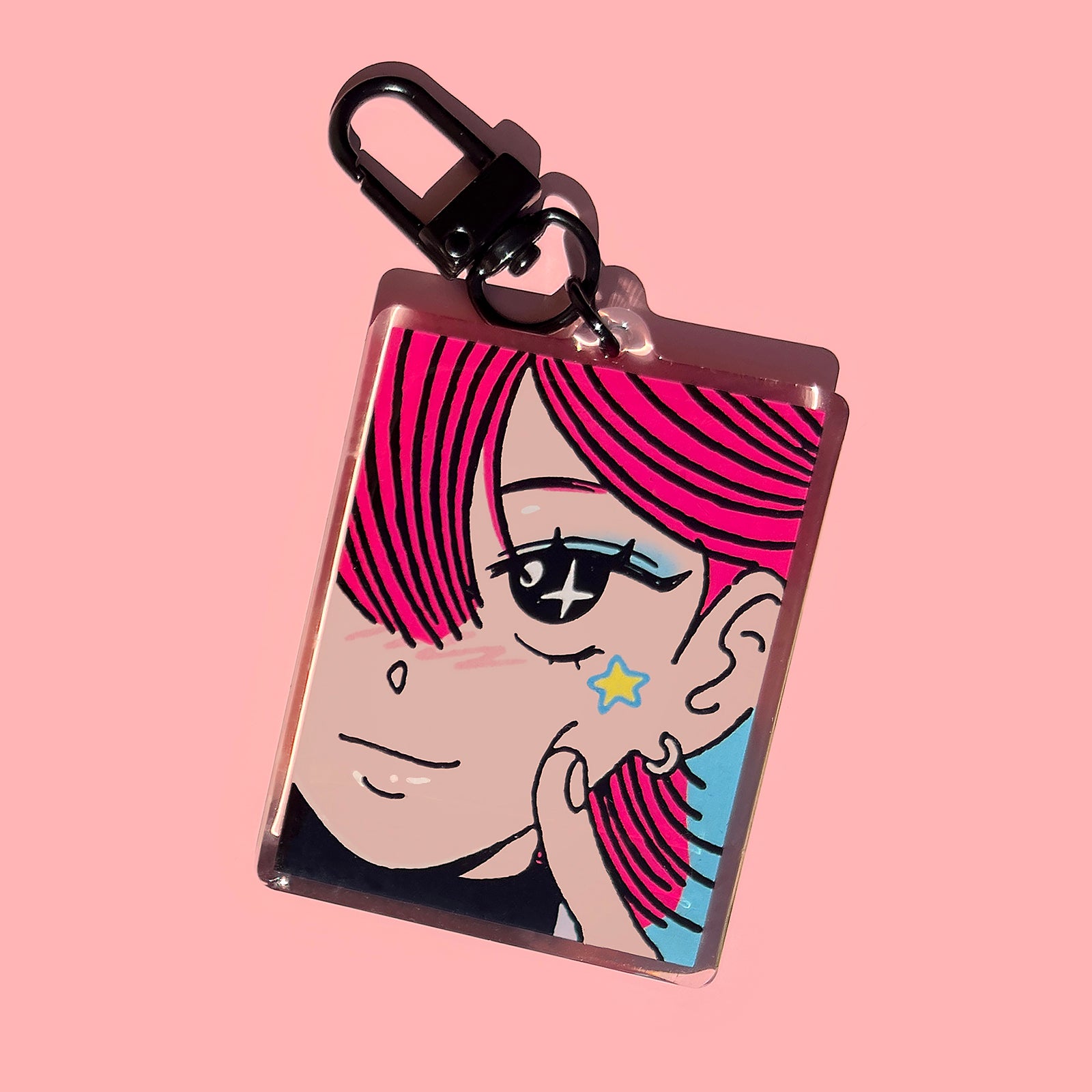 Star Face Keychain