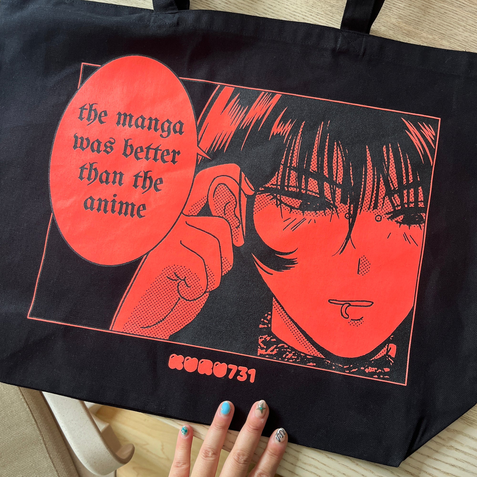 Manga Better Than Anime Jumbo Tote – kuru731