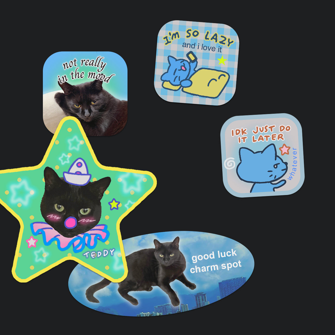 Teddy Mood Sticker Sheet