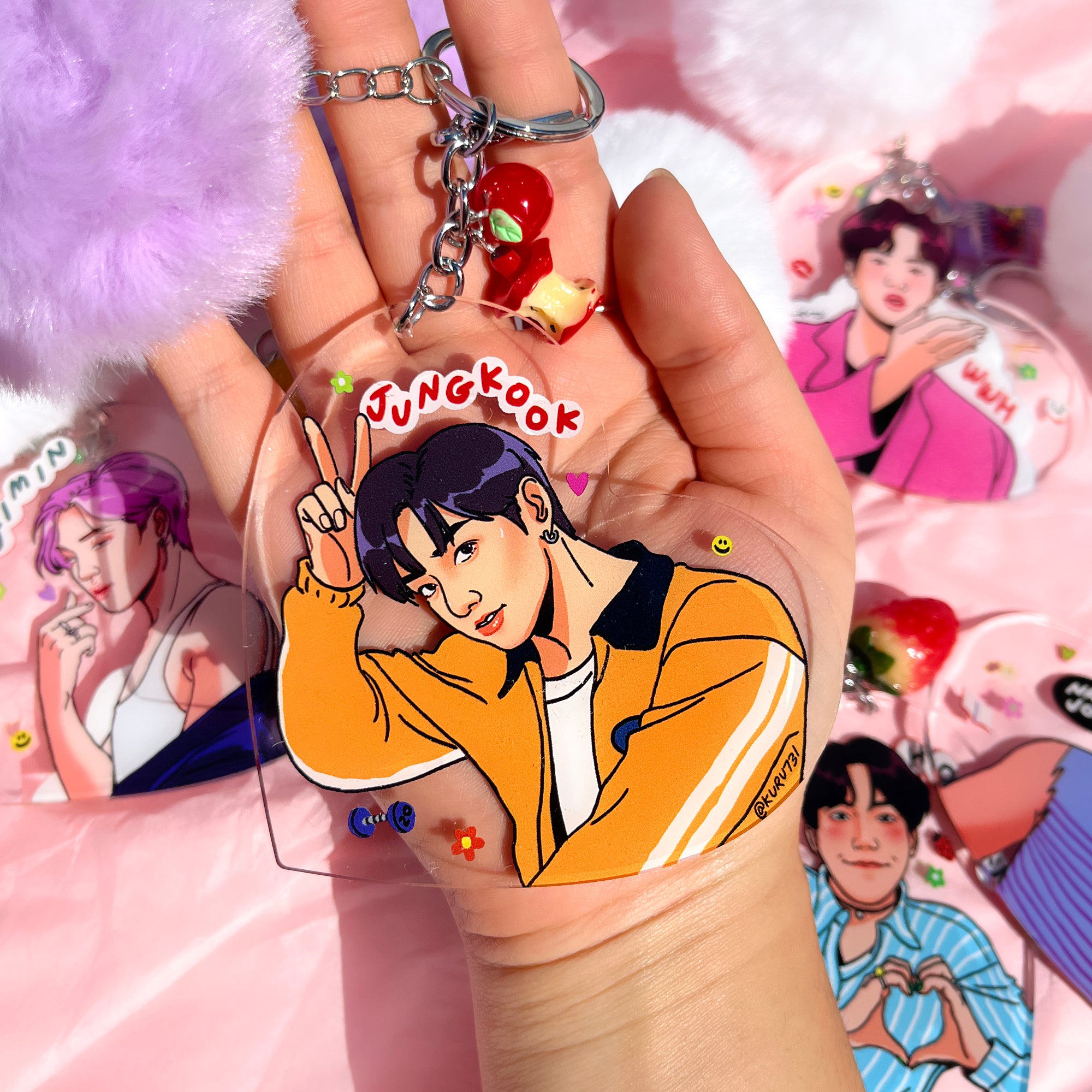 BTS アクリルキーリング OT7 var. BTS OT7 Keychains – kuru731