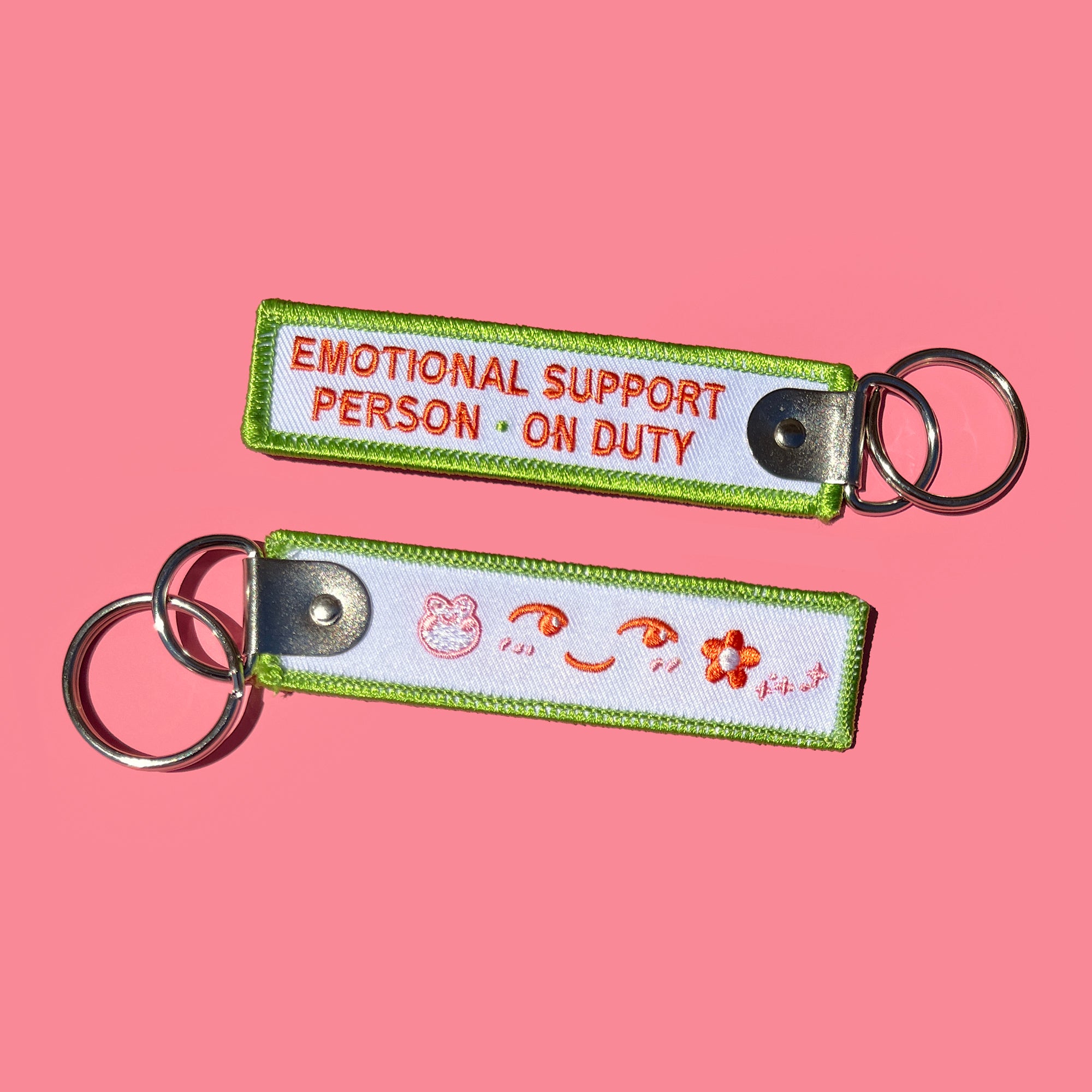 Emotional Support Person On Duty Keychain