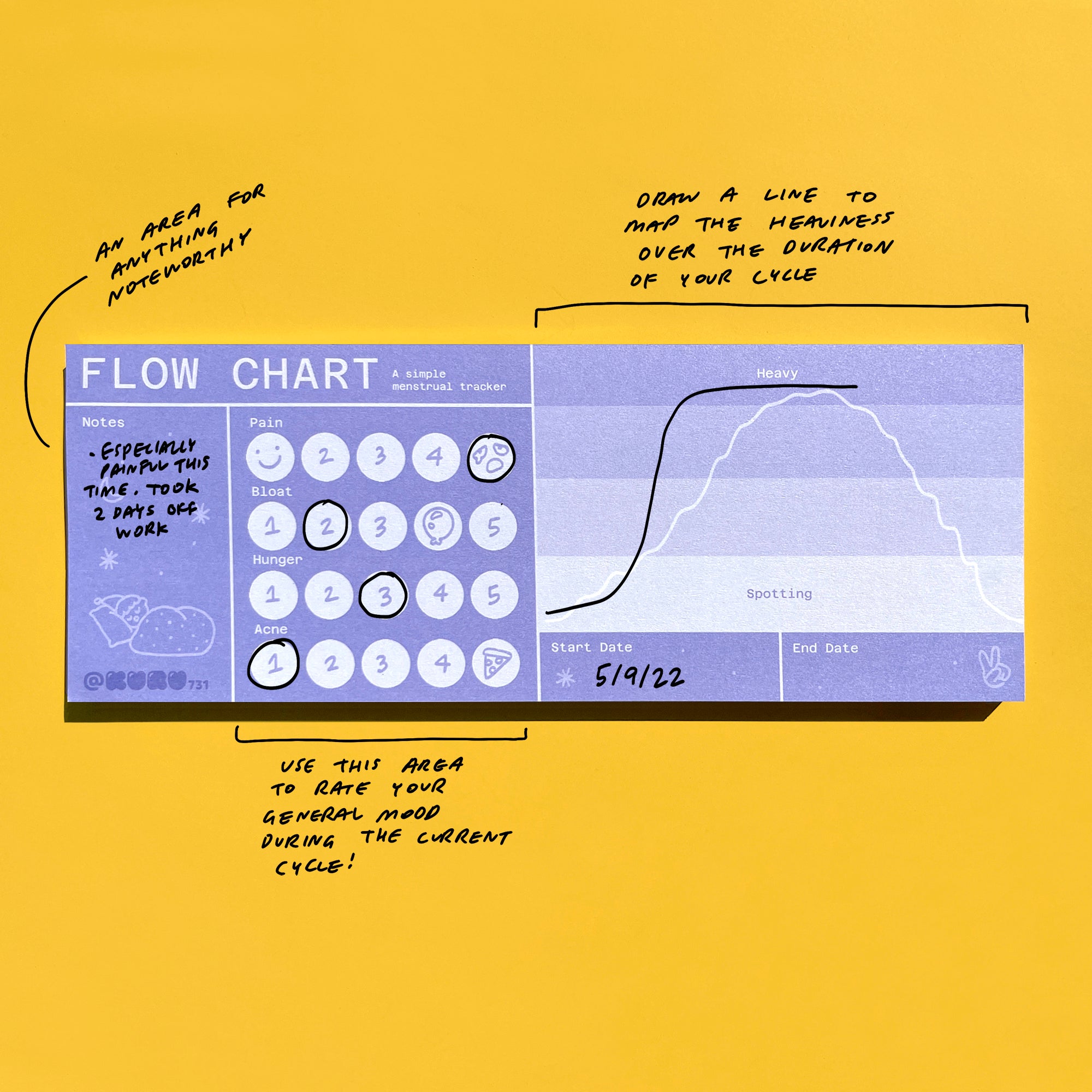 Flow Chart Menstrual Tracker