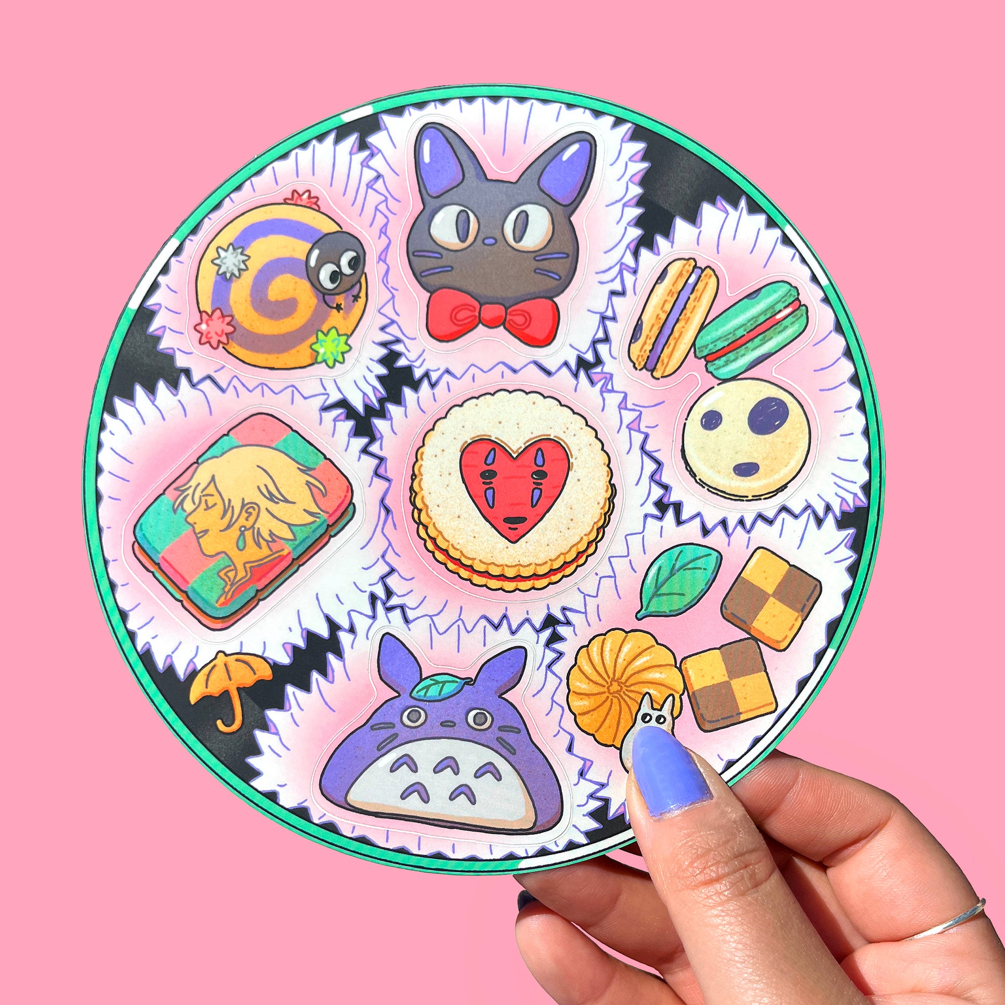 Ghibli Cookie Tin Sticker Sheet