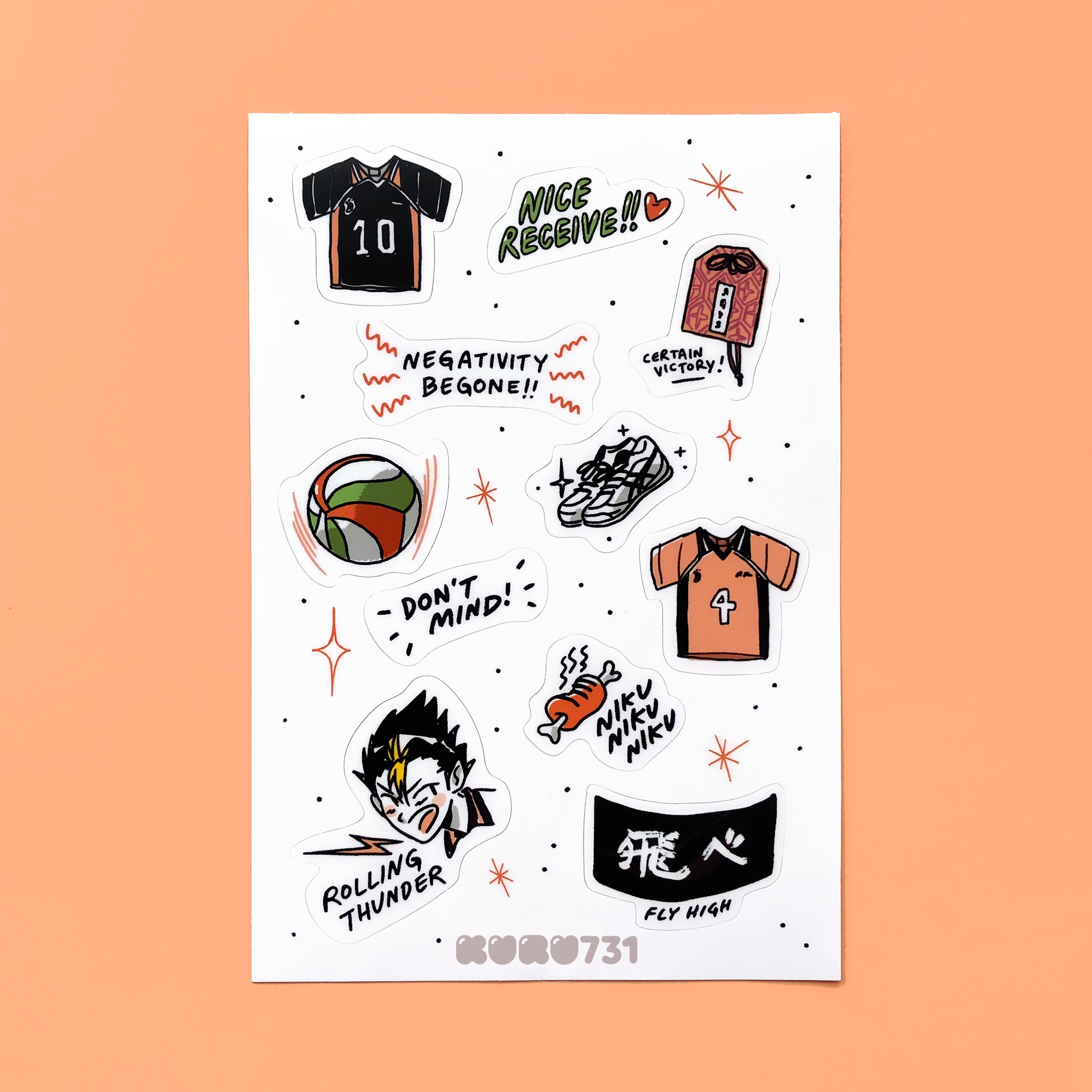 Karasuno Sticker Sheet
