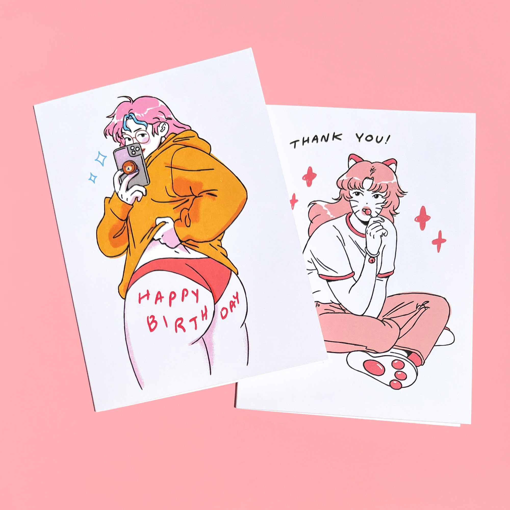 Cute Girls Greeting Cards