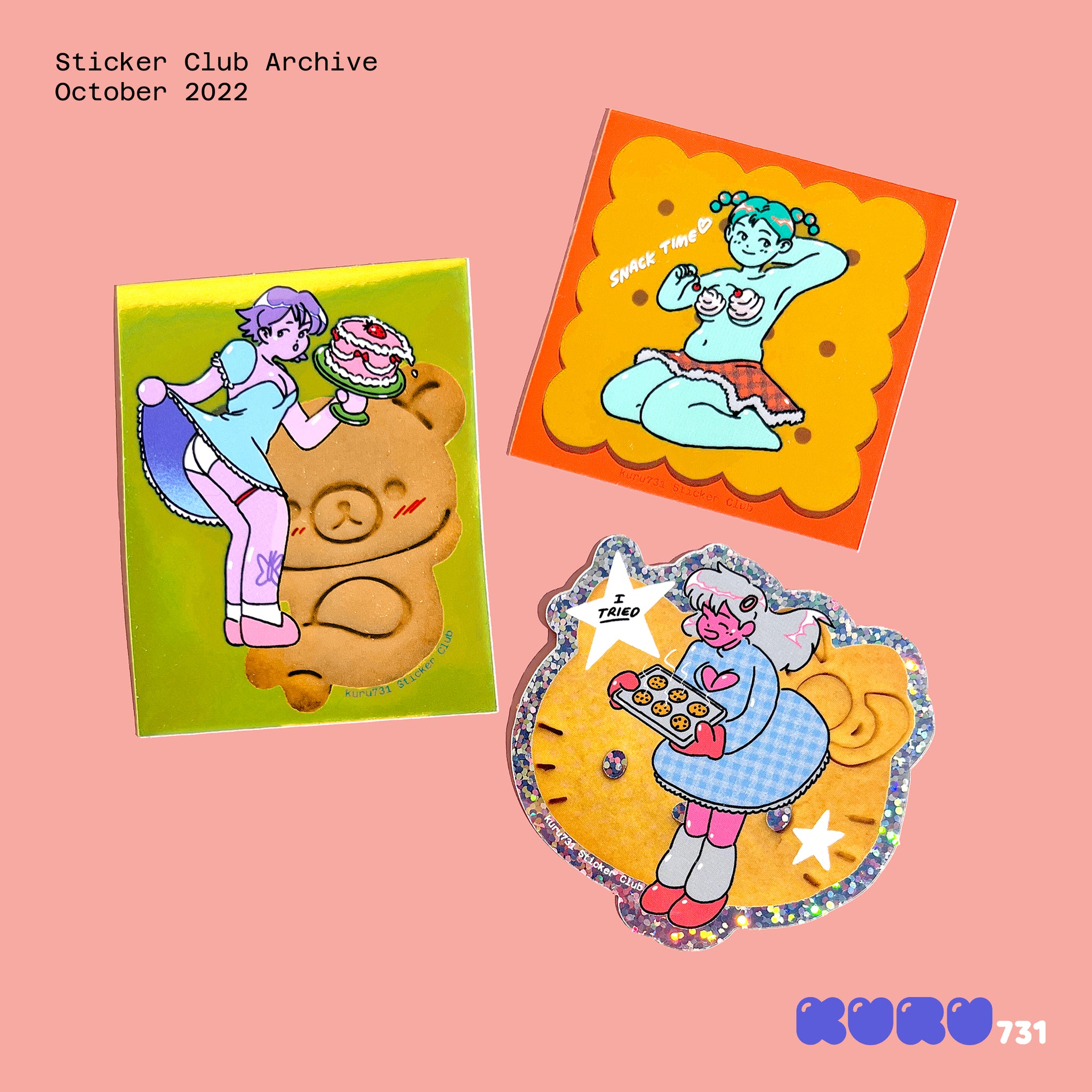 Cookie Girls Sticker Set
