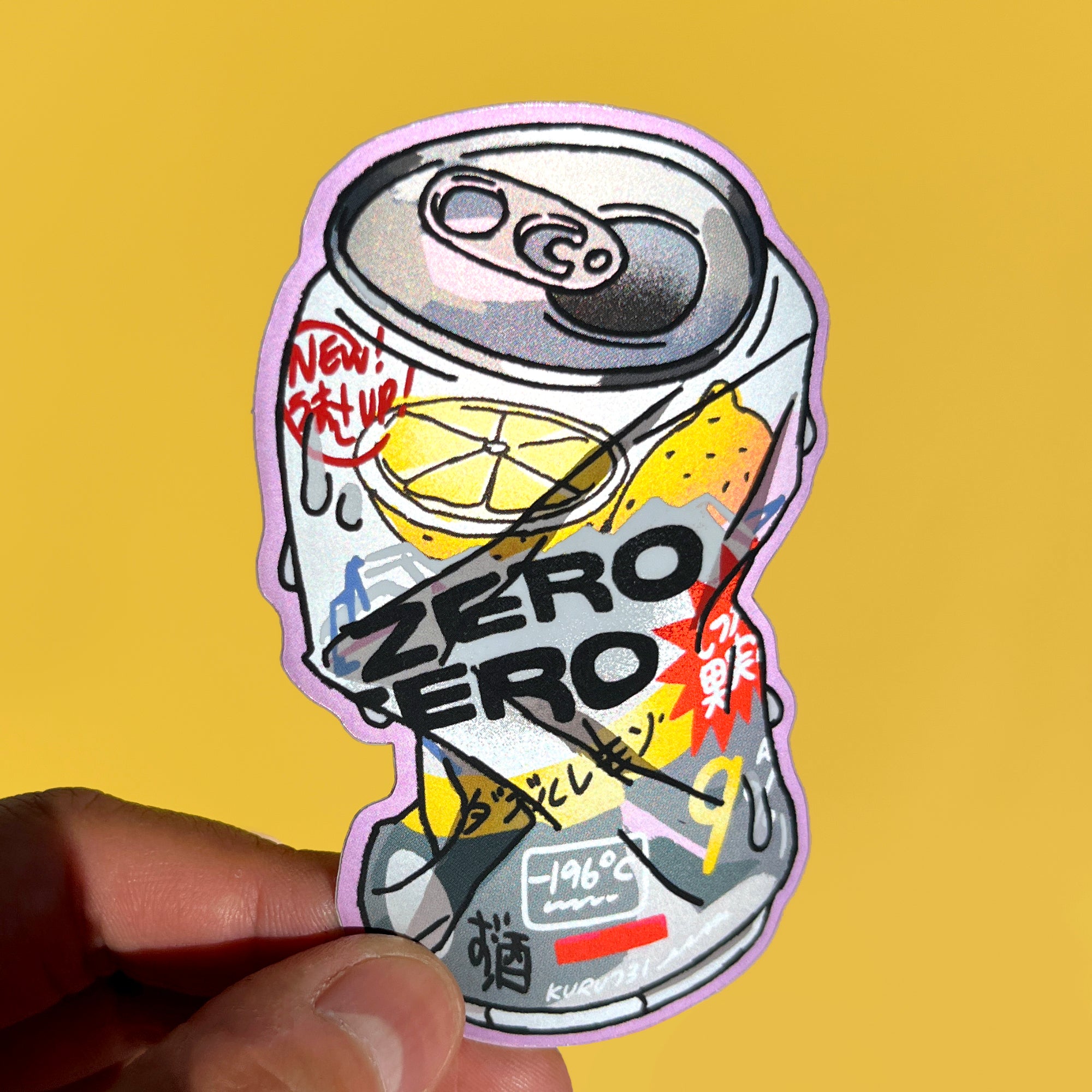 Strong Zero Zero Holographic Sticker